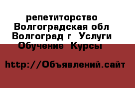 репетиторство - Волгоградская обл., Волгоград г. Услуги » Обучение. Курсы   